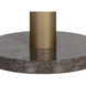 Monaco 48 X 30 inch Gold / Grey Marble / Charcoal Grey Dining Table